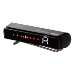 Korg Pitchstrap Strap-Mounted Stemapparaat voor Gitaar en Basgitaar Zwart