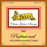 La Bella 10BT Klassieke Gitaarsnaren 10-Snarig - Barok Stemming
