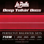 La Bella 750N Black Nylon Tape Wound Bassnaren (50-105)
