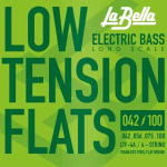 La Bella LTF-4A Low Tension Flats Round Core Flatwound Bassnaren (42-100)
