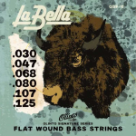 La Bella OSF-6 Olinto Signature Flatwound Bassnaren 6-Snarig (30-125)