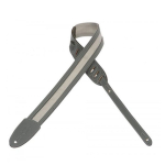 Levy's M12LP-GRY Lederen en Polyester Gitaarband Grijs - Op=Op