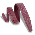 Levy's MS26DS-BRG Deluxe Series Lederen Gitaarband Diamantstiksel Bruin - Aanbieding, op = op