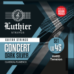 Luthier LU-45 Concert Dark Silver Klassieke/Flamenco Gitaarsnaren - Hoge Spanning