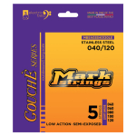 Markbass MB5AGSS40120LE Gouchè Low Action / Semi Exposed Stainless Bassnaren 5-Snarig (40-120)