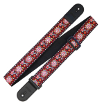 Richter Retro Dark Red Jacquard Gitaarband - 1772
