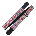 Richter Retro White / Red Jacquard Gitaarband - 1769