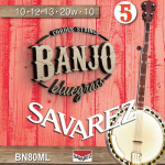 Savarez BN80ML Banjosnaren 5-Snarig Medium Light (10-20)