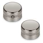 Schaller Solid Shaft Toon/Volume Knoppen 6.35mm "S-Lock Style" Ruthenium (Set van 2) 15090600