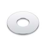 Schaller Toggle Switch Plate Metaal Chrome 15200200