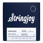 Stringjoy BAL8 Signatures Nickel Wound Elektrische Gitaarsnaren (8-40) Balanced Extra Light