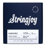 Stringjoy DRP11 Signatures Nickel Wound Drop C Gitaarsnaren (11-58) Medium
