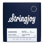Stringjoy HVY10 Signatures Nickel Wound Elektrische Gitaarsnaren (10-52) Heavy Bottom Light