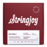 Stringjoy NB1256 Naturals Phosphor Bronze Akoestische Gitaarsnaren (12-56) Bluegrass