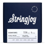 Stringjoy NW0738 Signatures Nickel Wound Elektrische Gitaarsnaren (7-38) Balanced Ultra Light