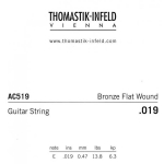 Thomastik AC519 Plectrum Bronze Flatwound Losse Akoestische Gitaarsnaar .019 (lage E)