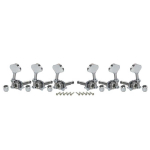 Wilkinson WJ-28N/CR Stemmechanieken voor Gitaar en Dobro Chrome (3x links, 3x rechts)