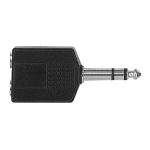 Yellow Cable AD07-ST Verloopstekker Stereo Jack Male (6.3mm) naar 2x Jack Female (6.3mm)