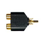 Yellow Cable AD14 Verloopstekker Stereo RCA Male naar 2x RCA Female