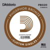 D'Addario PB020 Phosphor Bronze .020 Losse Snaar