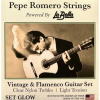 Pepe Romero GLOW Clear Nylon Vintage/Flamenco Gitaarsnaren - Lage Spanning