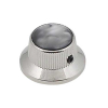 Boston KN-263 Bell Knop met Zwarte Parelmoer Inlay Nickel