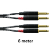 Cordial CFU6PP Audio Signaalkabel 2x Jack Male naar 2x Jack Male 6 Meter