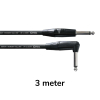 Cordial CII3PR Essentials REAN Silver Instrumentkabel Recht/Haakse Pluggen 3 Meter