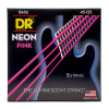 DR Strings NPB5-45 Neon Pink Bassnaren 5-Snarig Coated (45-125)