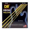 DR Strings NYB6-30 Neon Yellow Bassnaren 6-Snarig Coated (30-125) Light
