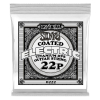 Ernie Ball 0222 Reinforced Plain Titanium .022 Gecoate Losse Snaar 6-Pack