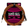Ernie Ball 6470 Gevlochten Gitaarkabel Pumpkin Pie 3 Meter Recht-Haaks