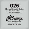 GHS Strings GB 026" Plain Steel .026 Losse Snaar