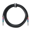 Ibanez GL10 Glideline Gitaarkabel Zwart met Multi Color Plugs 3 Meter