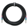 Ibanez GL20 Glideline Gitaarkabel Zwart met Multi Color Plugs 6 Meter