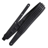 Richter Blackness Gunblack Vegan Lederen Gitaarband Zwart met Pan Head Studs 1814