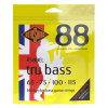 Rotosound RS88EL Tru Bass 88 Black Nylon Bassnaren Extra Long Scale (65-115)