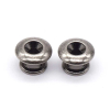AxLabs KD2E1007AS Small Strap Buttons Rounded Top Antique Silver (Set van 2)