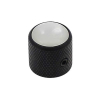 Boston KB-236 Dome Knop met Parelmoer Inlay Zwart