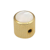 Boston KG-236 Dome Knop met Parelmoer Inlay Goud
