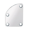 Boston NP-76-C Neckplate/Halsplaat Afgerond Chroom