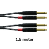 Cordial CFU1.5PP Audio Signaalkabel 2x Jack Male naar 2x Jack Male 1.5 Meter