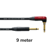 Cordial CSI9RP-SILENT Gitaarkabel met Silent Plug Recht/Haaks 9 Meter