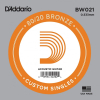 D'Addario BW021 Bronze Wound .021 Losse Snaar