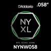 D'Addario NYNW058 NYXL Nickel Wound Elektrische Losse Snaar .058