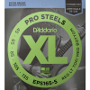 D'Addario EPS165-5 XL ProSteels Bassnaren 5-Snarig (45-135) LT/MB