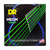 DR Strings NGA-11 Neon Green Akoestische Snaren (11-50), K3 Coating