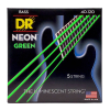 DR Strings NGB5-40 Neon Green Bassnaren 5-Snarig Coated (40-120) Light