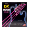 DR Strings NPB6-30 Neon Pink Bassnaren 6-Snarig Coated (30-125) Medium