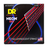 DR Strings NRA-11 Neon Red Akoestische Snaren (11-50), K3 Coating